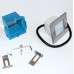 Φωτιστικό Χωνευτό Τετράγωνο LED 1W 230V 3100K Θερμό Φως Αλουμινίου Inox 9632 IP54